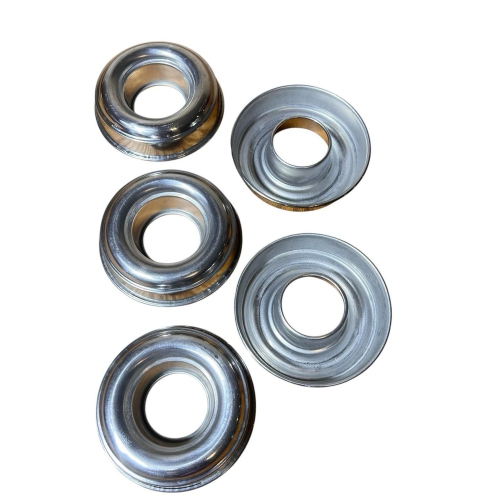 Molds Donut Shaped Aluminum Cake Pudding Chocolate Lot Of 5 Metal Baking Aspic